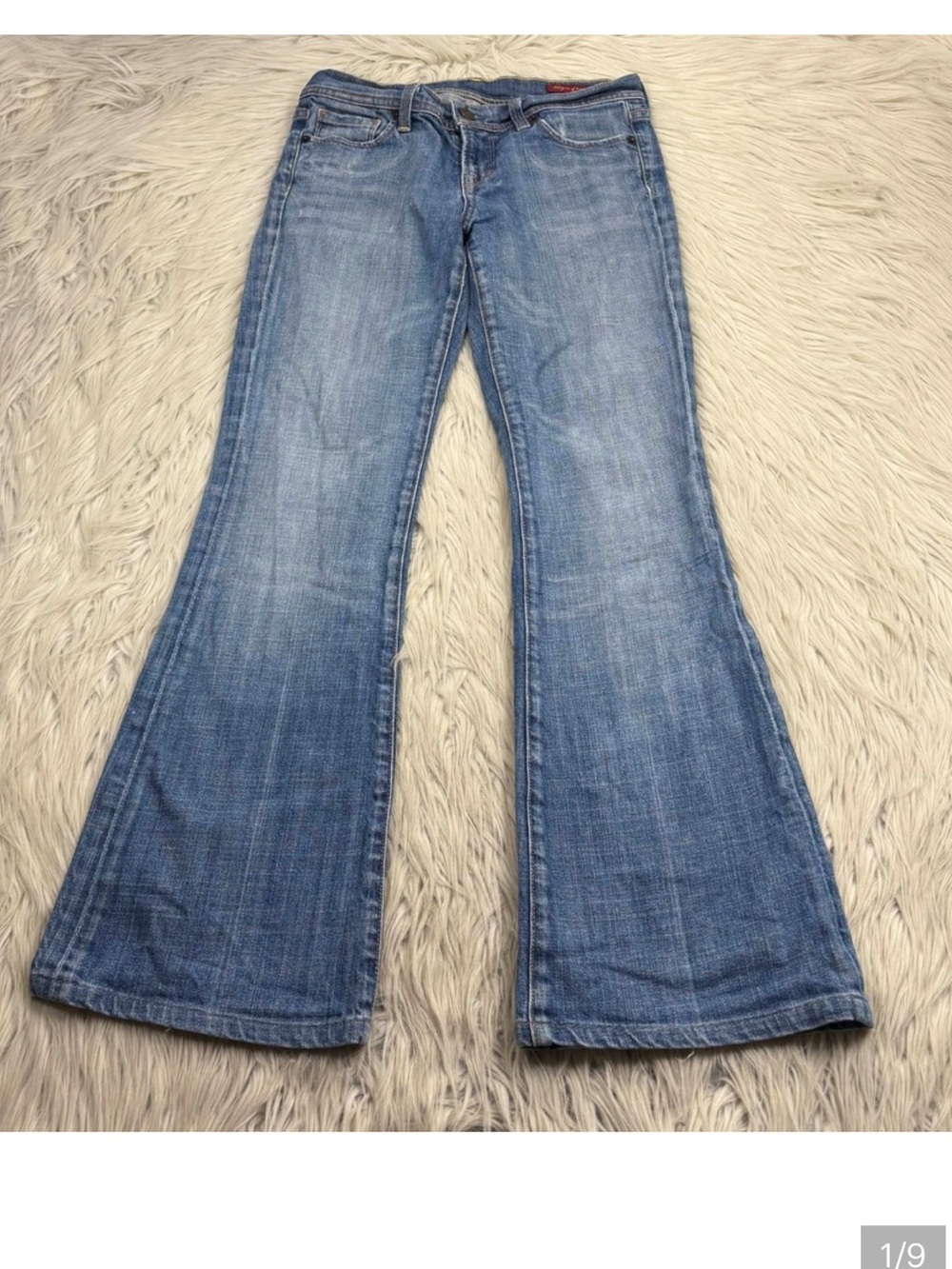 Vintage Y2K Citizens of Humanity 26 Ingrid Low Rise Flare Jeans Light Wash